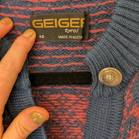 VTG Geiger Fair Isle Cardigan - Picture 4 of 12